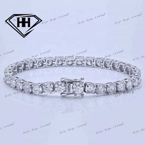 VVS duidelijkheid fijne Moissanite tennisarmband echt 925 zilver 5 mm breedte uitstekende geslepen briljante diamanten Moissanite tennisarmband