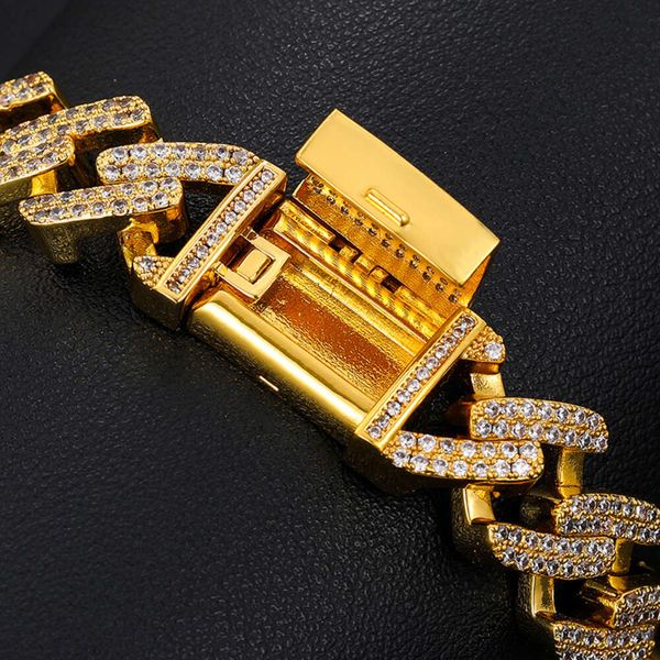 Vvs Moissanite – collier chaîne à maillons cubains, populaire, rempli d'or, plaqué or 24 carats, argent sterling 925