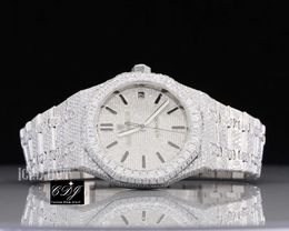 Vvs Moisanite Watchs Diamond Custom Iced Out Watch Luxury Bust Down Diamond Watch For Men Hip Hop Watch