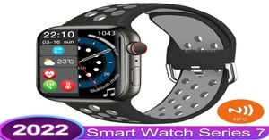 VWAR DT7 Plus Smart Watch Series 7 Twee knoppen NFC GPS Tracker Bluetooth Call Men Women 45mm smartwatch 2022 voor iOS Android4675242