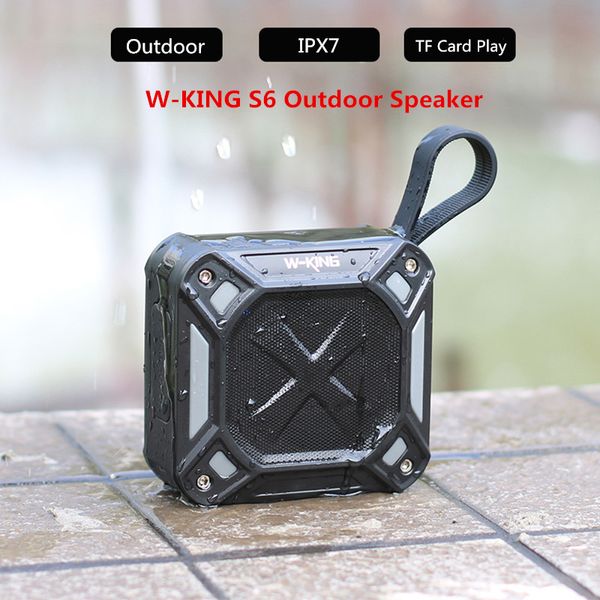 W-King S6 Altavoz Bluetooth portátil Caja de radio de música inalámbrica a prueba de agua Anti-caída Montar en bicicleta al aire libre Tarjeta TF Altavoces para bicicletas