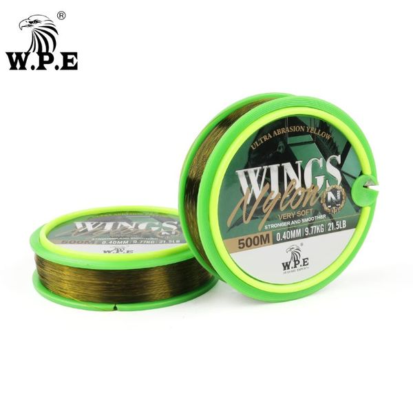 W.P.E Nylon ligne de pêche attirail Pesca accessoire 100 m/300 m/500 m évier Leader 0.20mm-0.50mm 5.8LB-26.4LB tresse