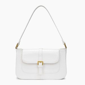 W Venta al por mayor Moda Mujer Bolso Diseñador de lujo PU Bolsos de cuero Patrón de cocodrilo Negro Blanco Solo hombro Bolso de gran capacidad Crossbody Monederos Bolsos