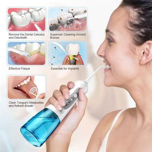 2021 W1 300ML Portable Sans Fil Électrique Irrigateur Oral Dentaire Flosser Eau Cure-dents Sûr et pratique maintient efficacement