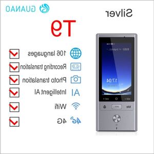 Livraison gratuite W1 AI Traducteur vocal simultané Réseau 4G Traducteur vocal intelligent portable multilingue Écran tactile 28 