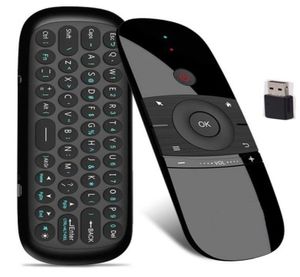 W1 Versión inglesa de 24 GHz Teclado inalámbrico Mini Fly Air Mouse con función de aprendizaje de IR para TV Box Computer x96 Mini H969069023