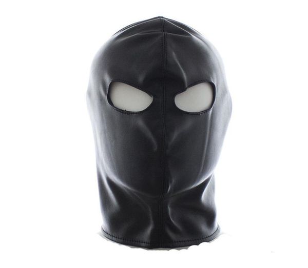 W1023 Qualité Latex Cuir Gimp Eyes Masque Open Hood Fetish Bondage Conterraine Begineer3022587