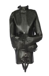 W1023 Sexy Womenmen Pu Leather Coupless Jacket Up Bondage Straitjacket Costume Harness5306707