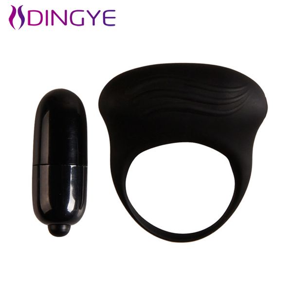 Cockring vibrant w1024 Pretty Love 100% silicone, éjaculation différée, Bague pour pénis, imperméable Cock Ring Sex Toys pour hommes