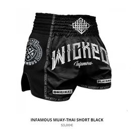 W12 Match Muay Thai Pants combattant Shorts Fitness Sanda Training Boxing Costume Sanda 240419