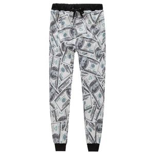 W1215 Mannen Vrouwen 3d Broek Casual Mode Dollars Gedrukt Papiergeld Meisje Lange Lengte Broek Cartoon Maat S-xl Nieuw 2015276c