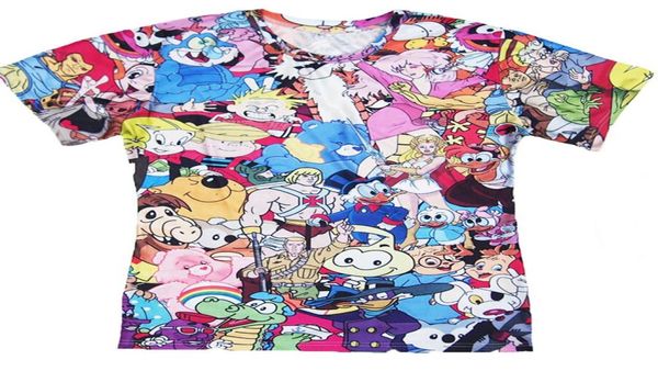 W1216 Totally de los 80 stirt Thundercats Alvin the Chipmunks Camisetas 3D THICHS Women Men Tops Talla Plus S3XL4925956