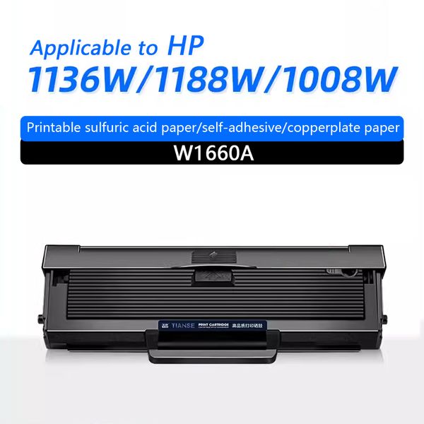 Cartouches de toner de remplacement compatibles pour la cartouche de toner W1660A pour HP 1136W 1188W 1008W imprimante