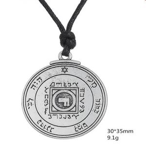W17 Punk Solomon Ultieme Liefde Talisman Sleutel van Solomon Seal Hanger Ketting Viking Runen Wicca Jewelry271v