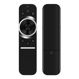 W1S Air Mouse Remote 2.4G Draadloos met spraakbesturing IR Leren Gyroscoop voor Android Window Mac Linux OS voor tv -doos PC -laptop