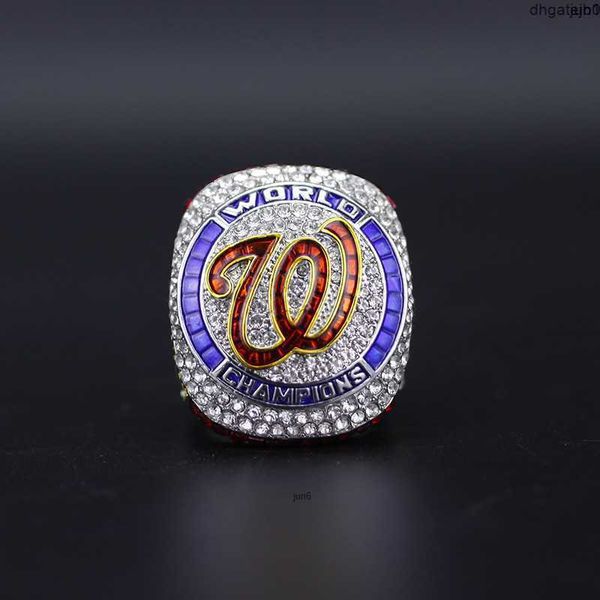 W29j Designer Bague commémorative Anneaux 2019-2020 Championnat Mlb Washington National Team Championship Ring Baseball Ring Nouveau Ph65 6e77