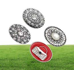 W419 Crystal 3D 18 mm 20 mm bouton instantané métal pour le collier bracelet bijoux interchangeable Fémirations pour femmes accessoires 2724581