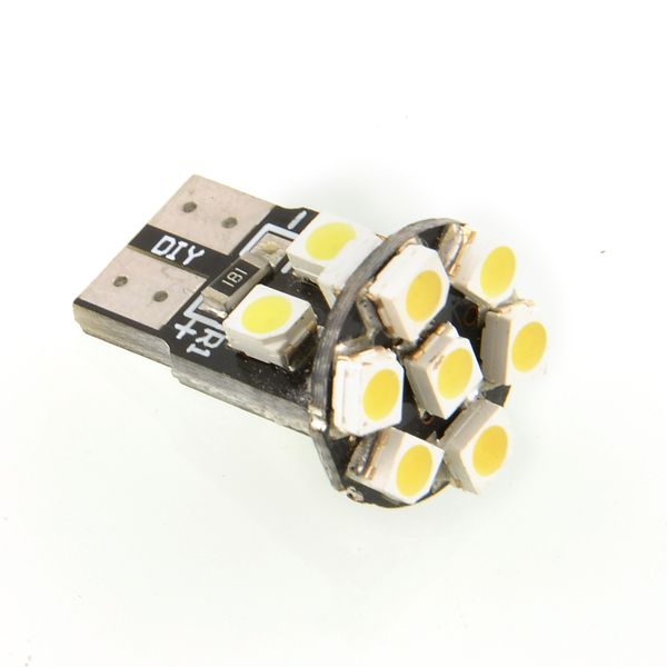 Iluminación w5w 194 168 indicador led Canbus 13 3528 SMD T10 cuña luces de coche liquidación bombillas automáticas lámparas de instrumentos blanco 12V DC