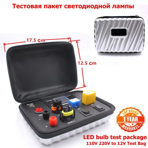 W5W H4 H7 LED Light Board Super Mini Lamp Tester pour Universal 9005 9006 Affichage de la lampe automatique Boîte de bulbe LED Test de bureau F5D LED H7