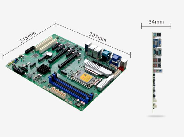 W680 12. °/13. ° Core i3/i5/i7/i9 LGA1700 servidor de escritorio CPU IPC ATX placa base Industrial ECC con 6 * COM 2 * LAN Raid