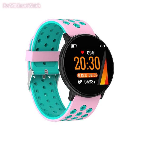 W8 Smart Watch pour Samsung Watches Fitness Trackers Bracelets Femmes Salle Care Monitor Smartwatch Watch Sport Watch pour iOS A9249281