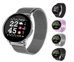 W8 Smart Watch waterdichte mannen vrouwen bloeddruk hartslag activiteit tracker stappenteller sport fitness smart horloges roestvrije ste7804856