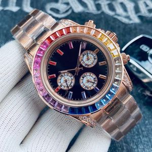 Wa Mens Was Automático Mecánico Waes 43 mm Correa de acero inoxidable Pulsera dorada Diseño de caja de cerámica Montre De Luxe Reloj de lujo de moda Reloj mejorado