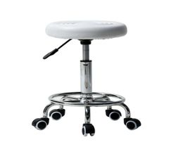 WACO Salon Round Shape Rolling Stool Commercial Furniture Adjustable Rotation Hydraulic with Wheels Medical Massage Spa Bar Chairs4437152
