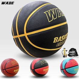 Wade originele basketbalbal maat 7 bola rubberen bal voor outdoor volwassen training bal kinderen jeugdstudenten bal 240408