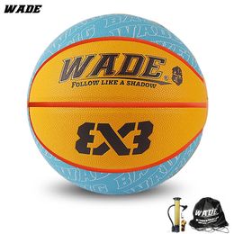 Pallone da basket in pelle originale WADE per adulti, pallone in PU, misura ufficiale 7 per uomo, articolo di alta qualità 231220