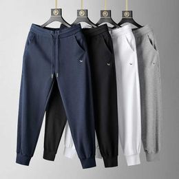 Pantalon Long et fin en coton gaufré pour hommes et femmes, Leggings de sport décontractés, unisexes, motif chiot