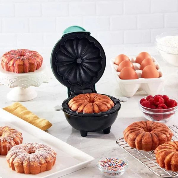 Gaufrier électrique antiadhésif gaufrier Machine cuisine cuisson petit déjeuner tarte à la citrouille moules gâteau aux oeufs Mini four gaufrier Pot 240304