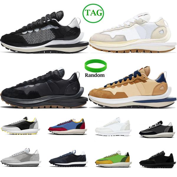 waffle VaporWaffle para hombre zapatillas de deporte casuales zapatillas de deporte para mujer pegasus fragmento Undercover LDWaffle ld Pure Platinum white Black Gum Nylon zapatillas de deporte al aire libre