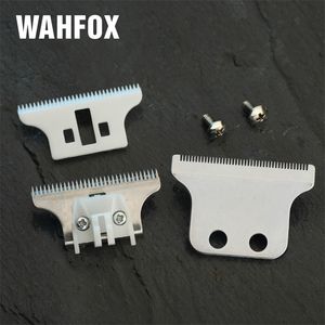 WAHFOX Pro Barber Trimmer Detailer Blades para 8081 Professional Hair Clipper Reemplazo de acero y cerámica T Cutter Blade 220712