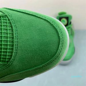 Wahlburgers chaussures de basket-ball pour hommes Femmes 4s Vert baskets de sport en plein air chaussures taille nous 5,5 -12