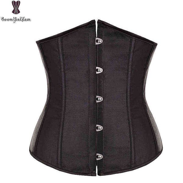 Cintura y fajas abdominales Satén Mini Cincher Bustiers Top Forma de entrenamiento Body Shaper Tallas grandes Underbust Sexy Women Corset S 6xl 28335 0719