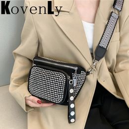 Bel Çantası Rahat Seyahat Kadınlar Için Crossbody Omuz Çantaları Moda Perçin Paketi Eğlence Lüks Tasarımcı Çanta Femael 230626