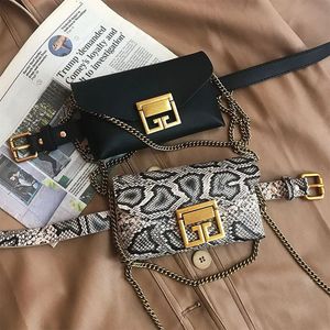 Sac de taille pour femmes de luxe Designer poche de mode chaîne Rivet ceinture sacs épaule bandoulière poitrine Packs sacs à main téléphone sac à main 240130