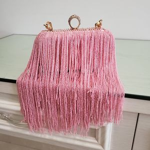 Taille tas Tassel mode dames koppeling schouderhandtassen vrouwelijke feestavond voor telefoontas 221119