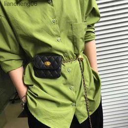 Sacs de taille 2022 Sacs de taille Femmes Designer de luxe Mini Chain de chaîne réglable Belts Kidney Small Fanny Pack Cross Coss