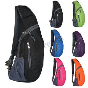 Sacs de taille 2023 Hommes Femmes Sport Sacs à bandoulière Cross Body Randonnée en plein air Sac à bandoulière Sac de poitrine Portable Solide Casual Mode