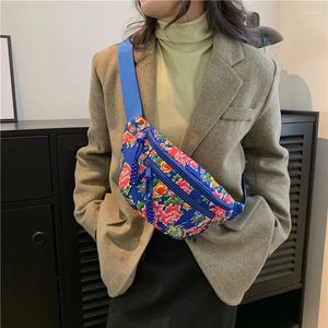 Sacs de taille 2024 Grand sac de fleurs pour femmes de haute qualité en nylon poitrine mignon fanny pack designer ceinture