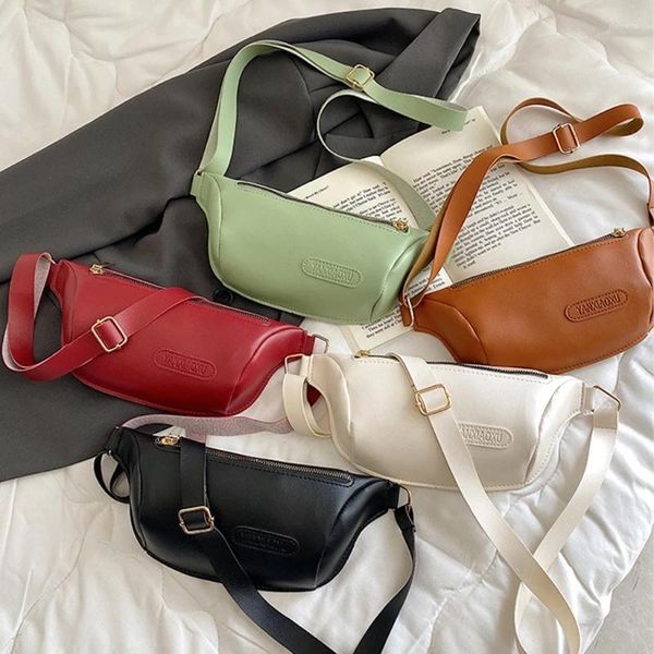 Bolsas de cintura 2024 Fanny Pack PU Cuero Lady Chest Bag Mujeres Casual Mujer Viaje Multifunción Teléfono móvil Titular de hombro Monedero