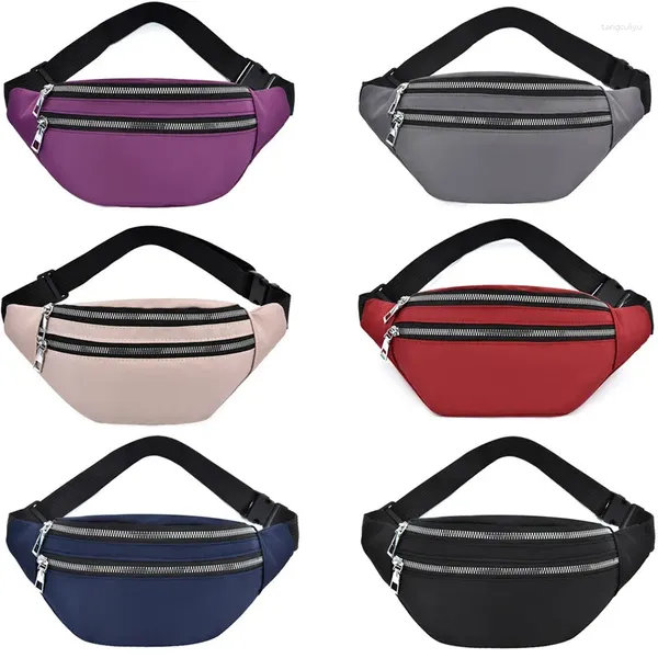 Sacs de taille 2024 Sac holographique pour femmes Gold Black Laser Fanny Pack Ceinture Dames Pochette Verre Poitrine