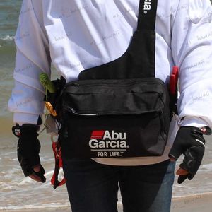 Riñoneras ABU Bolsas de aparejos de pesca multifuncionales Deportes al aire libre Riñonera Señuelos de pesca Bolsa de almacenamiento Solo hombro Crossbody Bolsas T230529