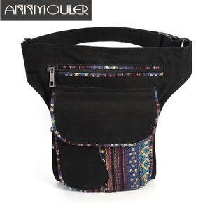 Taillezakken Annmouler For Women Boheemse stijl Fanny Pack Ladies Hip Patchwork Telefoon Zakken Grote capaciteit LEGEN PORME 221208