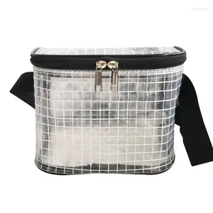 Sacs de taille Sac antistatique Fanny Pack PVC Salle blanche Outil clair pour l'épaule transparente de l'ingénieur