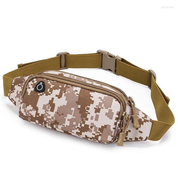 Bolsas de cintura Bolsa Tácticas de camuflaje para hombres Gran capacidad Dispositivo para correr con hombro para mujer Teléfono móvil