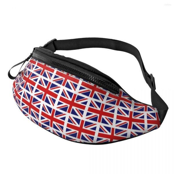 Sacs de taille sac drapeau britannique drapeaux britanniques adolescents sac d'escalade impression Polyester