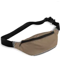 Sacs de taille Brown Simple Chinois Géométrique Pour Femmes Homme Voyage Épaule Bandoulière Poitrine Étanche Fanny Pack